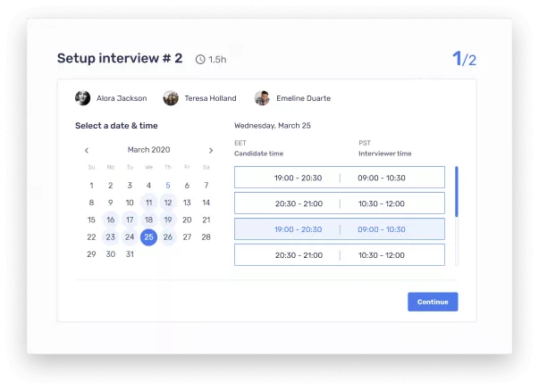 bridgeteams setup interview