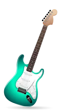 green guitar