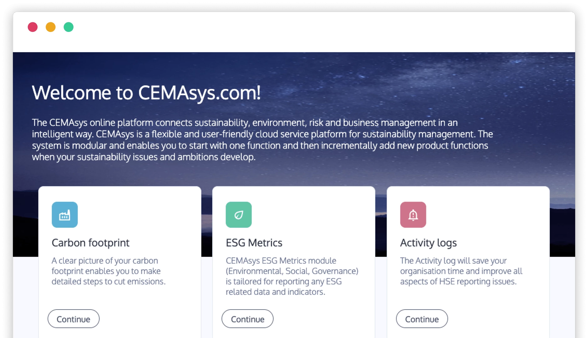 CEMAsys Platform presentation