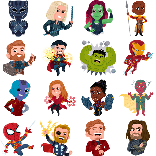 Infinity War stickers