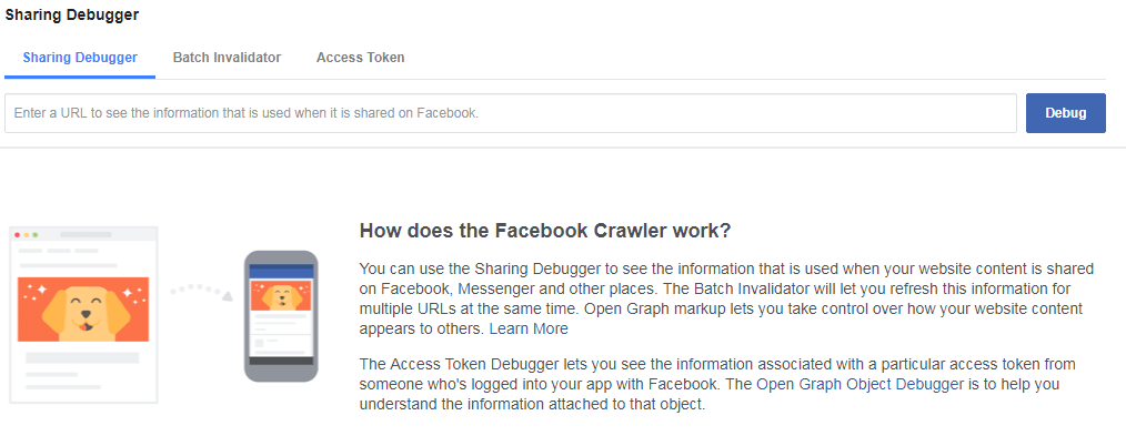 facebook debugger tool