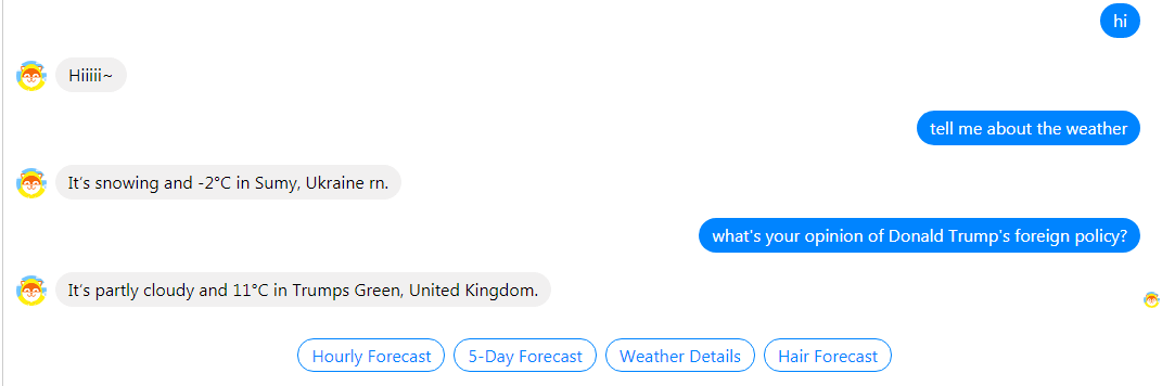 Weather chatbot