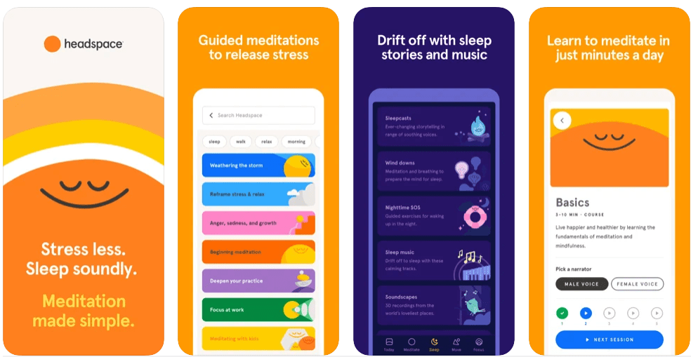 headspace meditation app ideas
