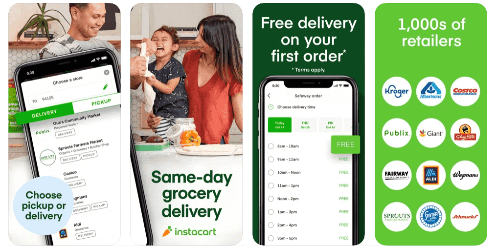 Instacart grocery delivery app idea