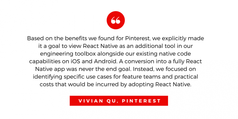 What Pinterest says about React Native