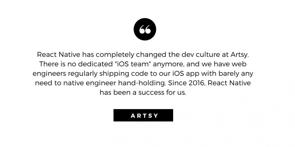 Artsy app developers about using React Native