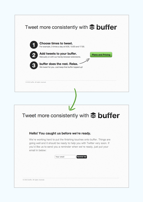 buffer market validation