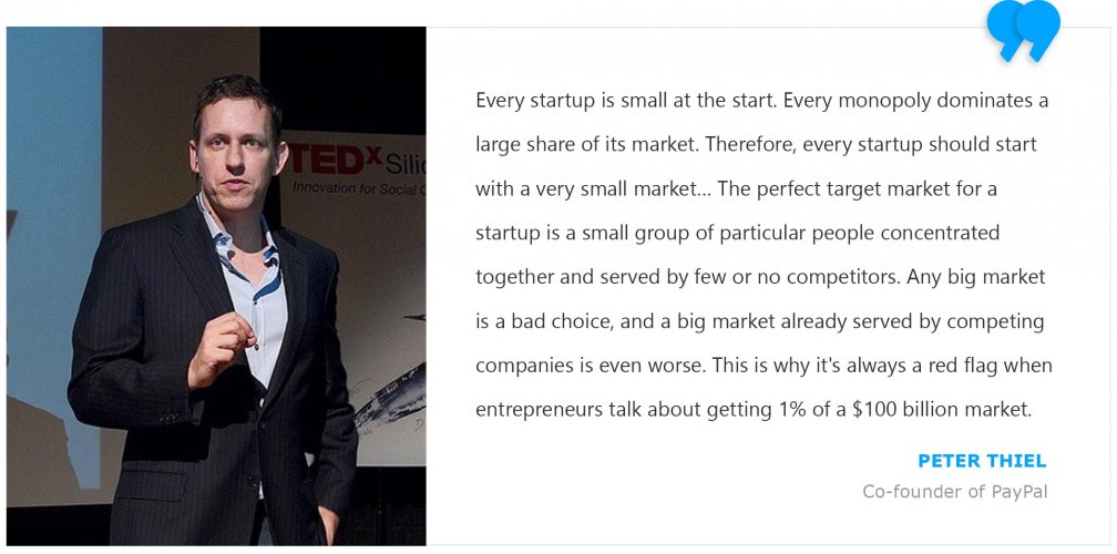 Peter Thiel on Startup Target Market