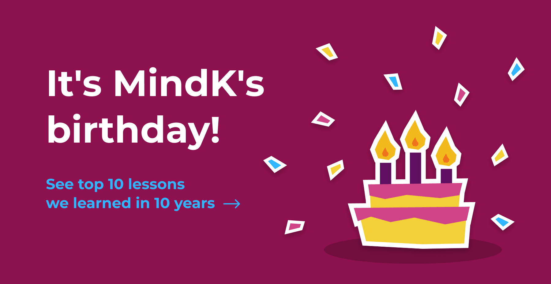 Link to MindK 10th anniversary page