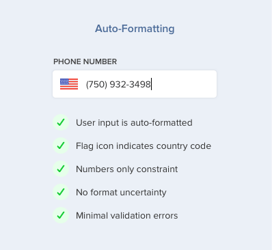 web forms auto formating