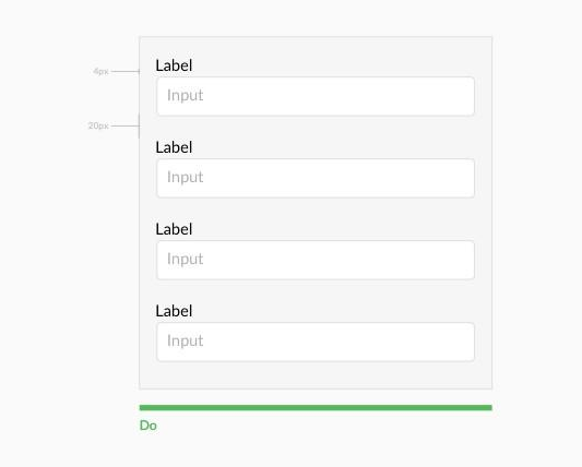 web forms grouping labels