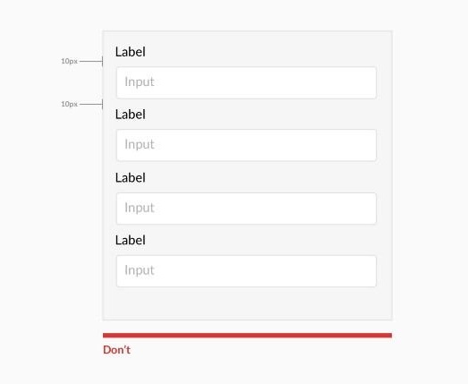 web forms grouping labels