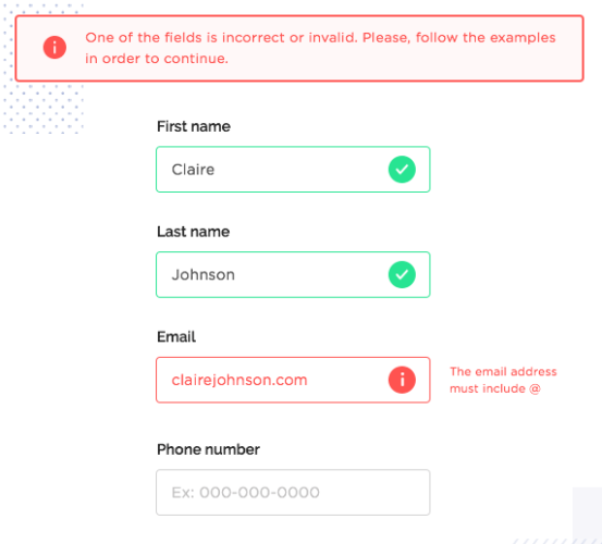 web forms validation