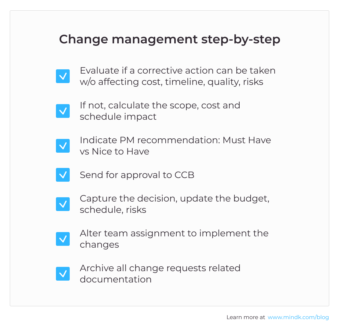 change-management-process step by step