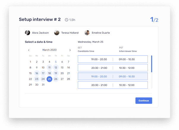 interview scheduling