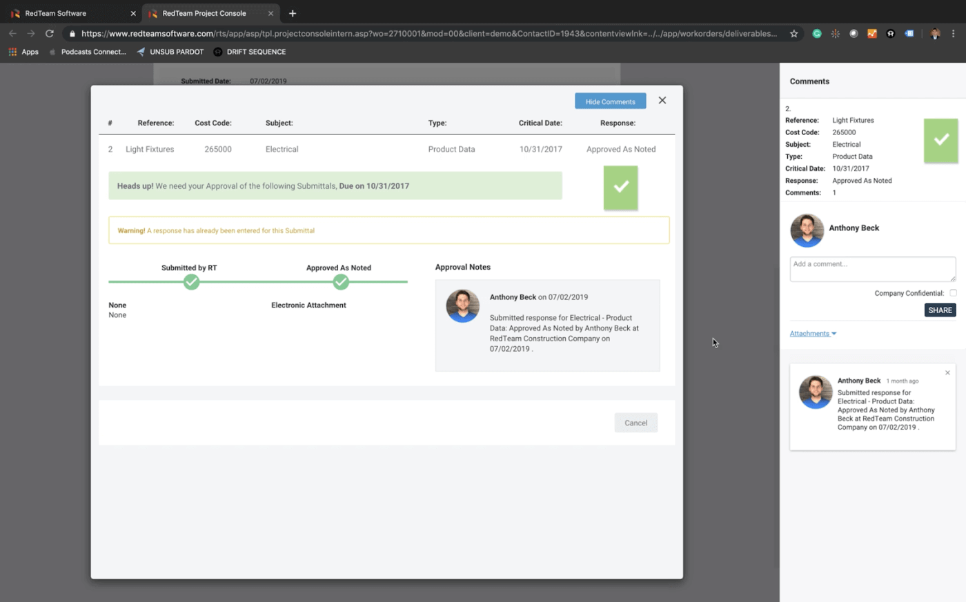 redteam construction project management software