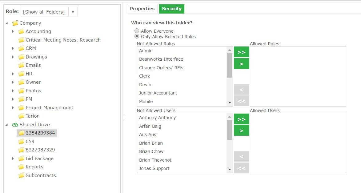 contruction document management