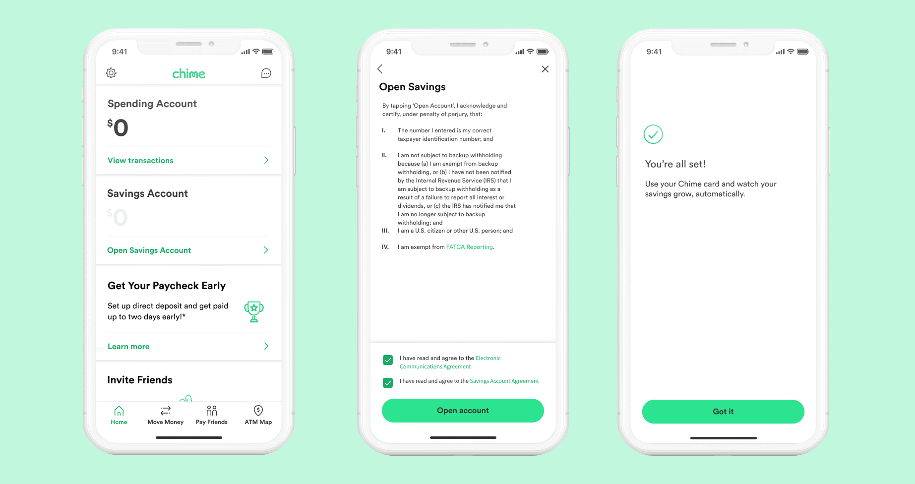 Chime mobile banking app