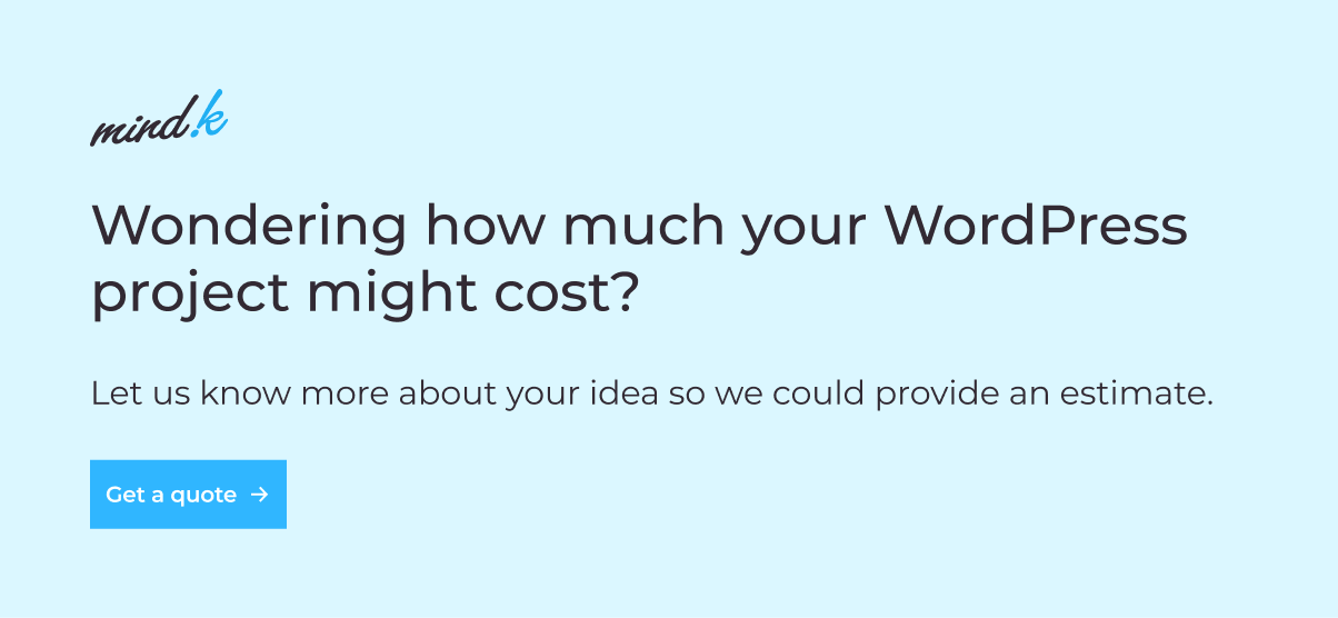 WordPress-project might cost-3