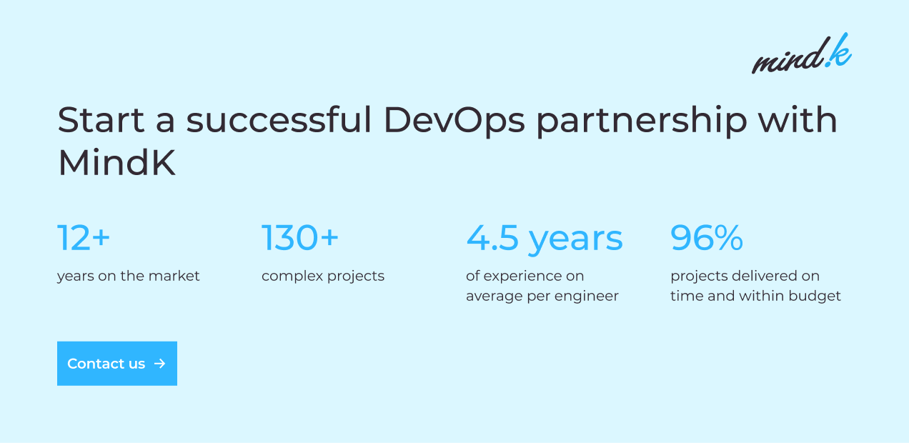 what is important for successful DevOps transition FACTS about MindK