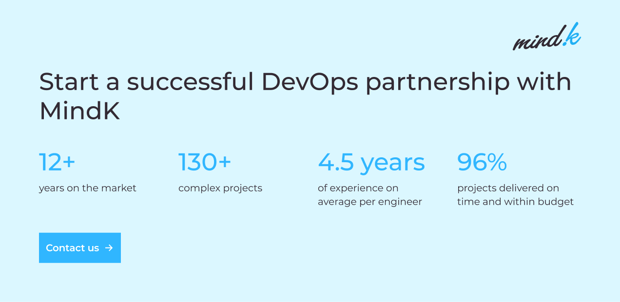 Hire DevOps engineers at MindK