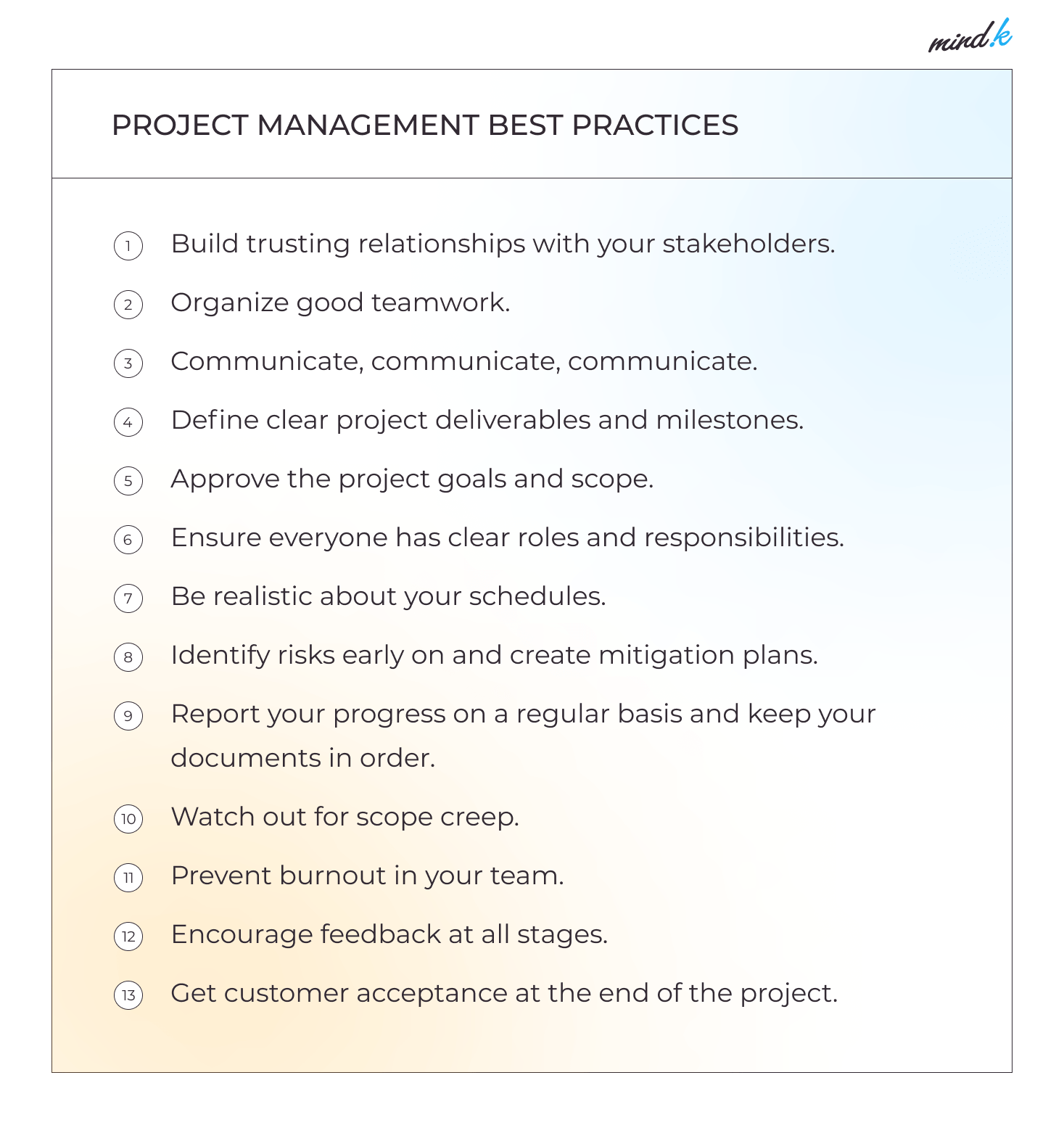 Project And Team Management Best Practices for Every Stage