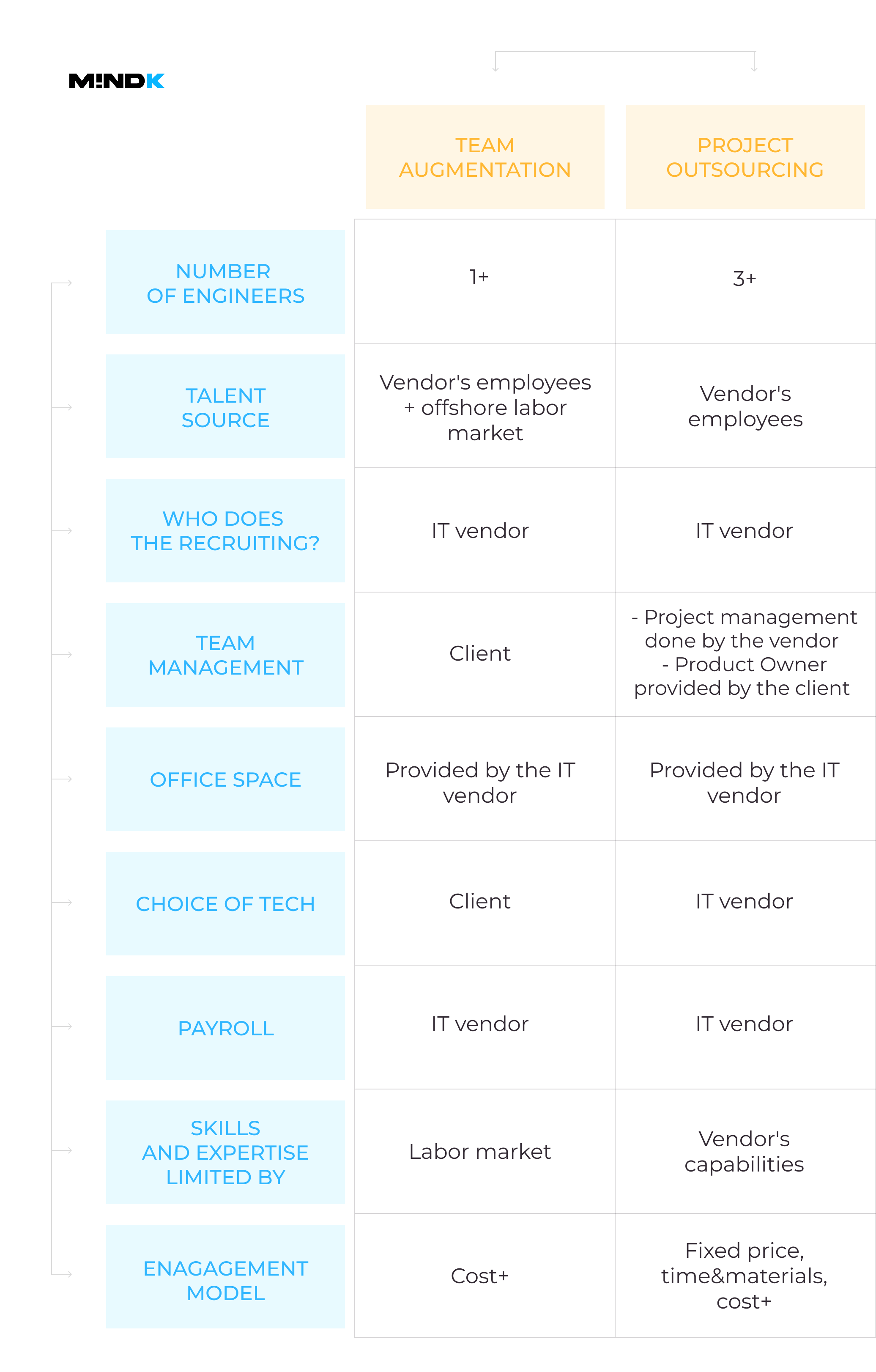 team augmentation vs SaaS outsourcing