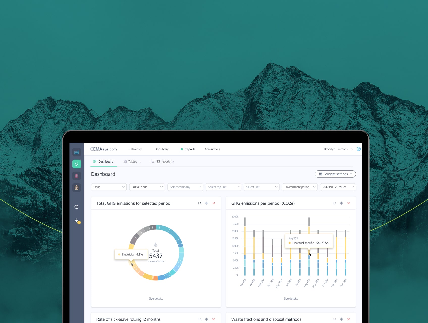 CEMAsys sustainability data management system