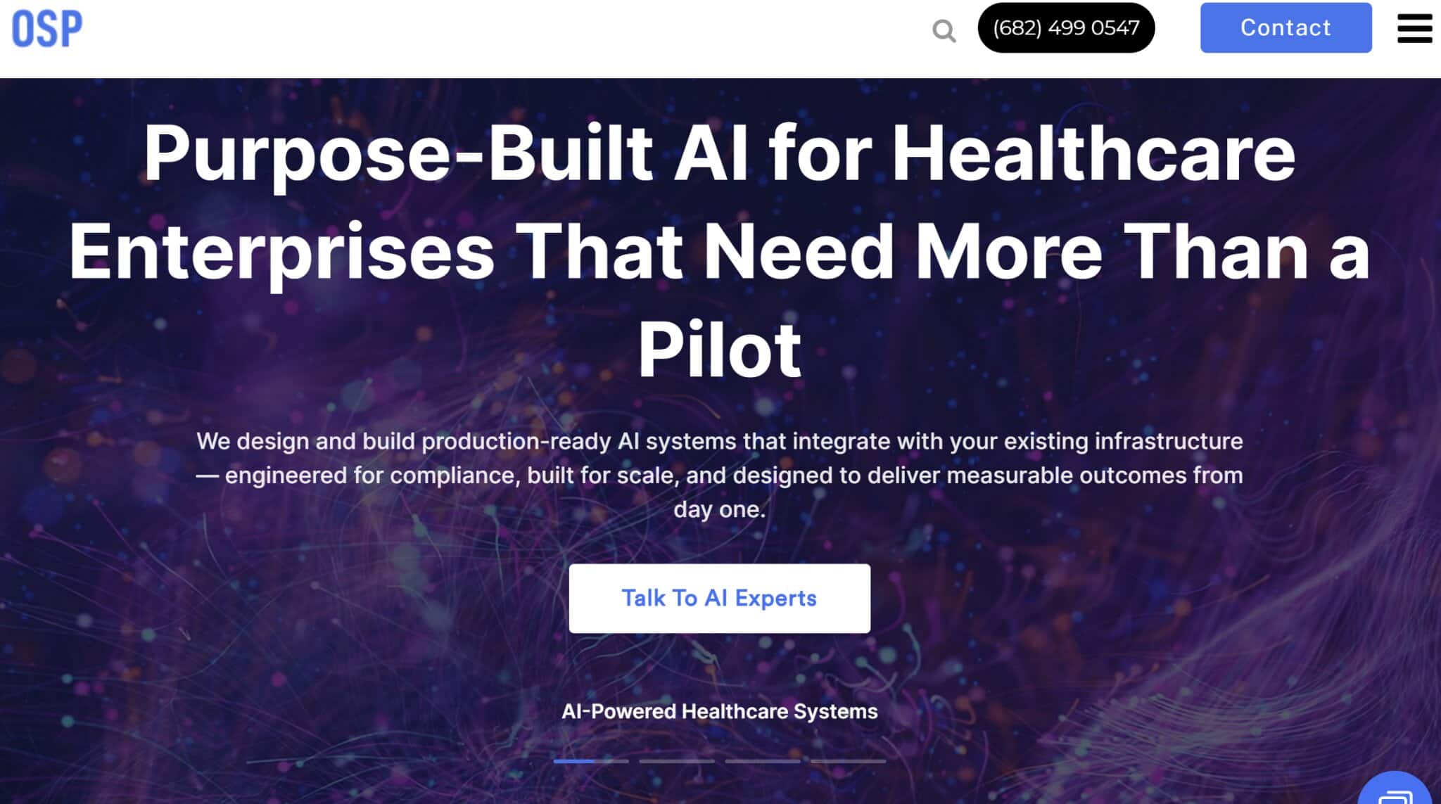 OSP Labs landing page