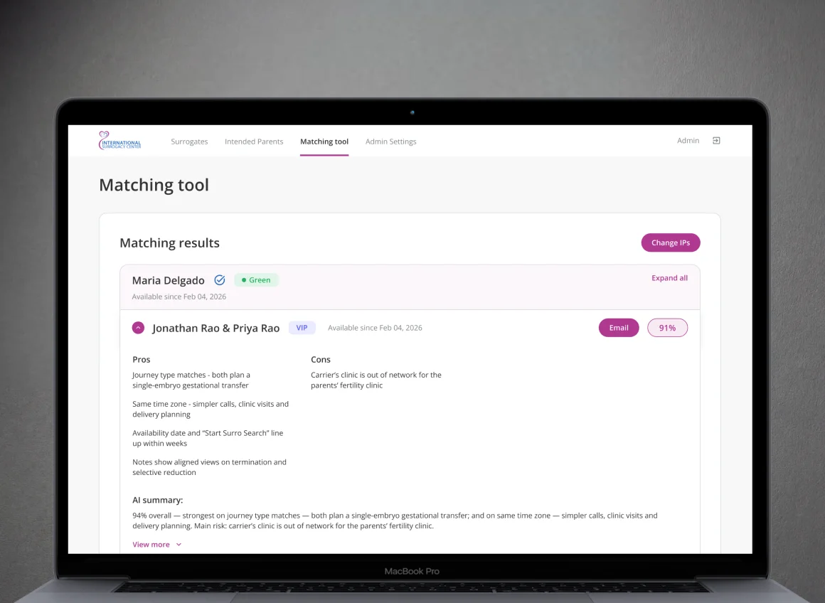 AI-first reproductive health system