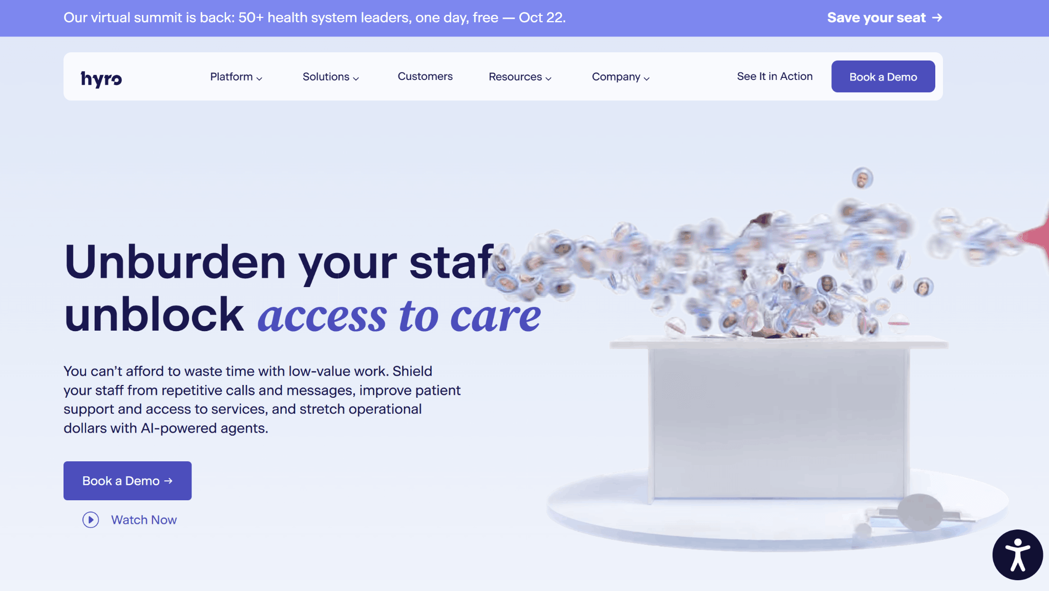 hyro homepage