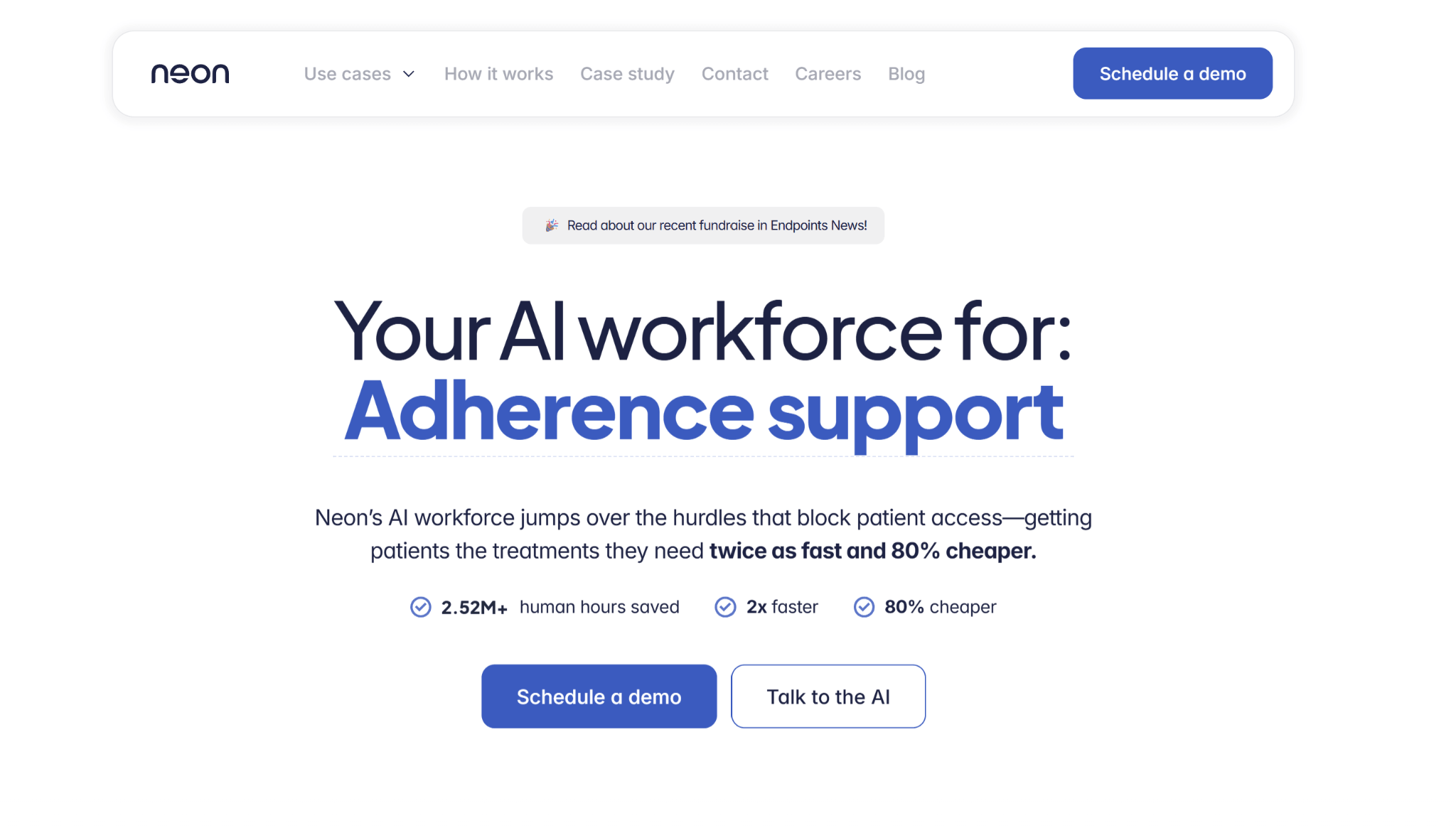 neon health homepage