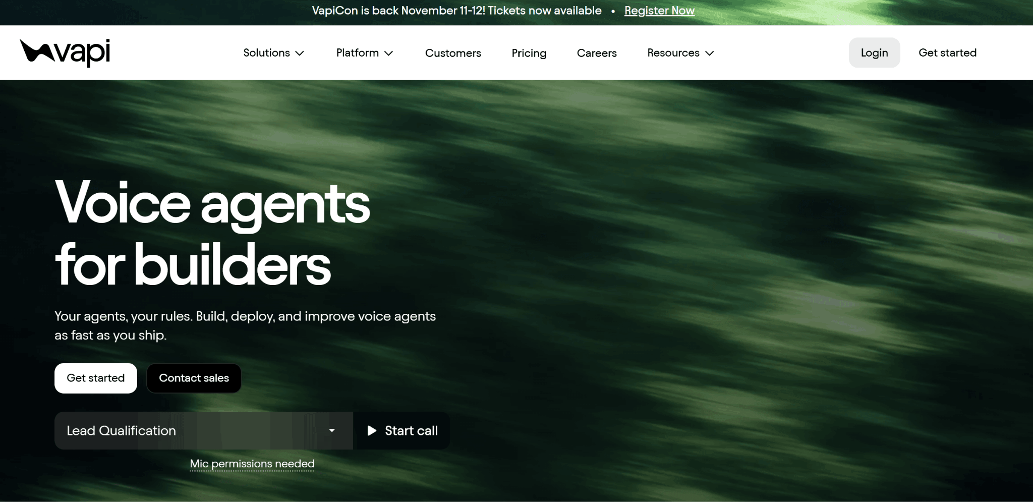 vapi homepage