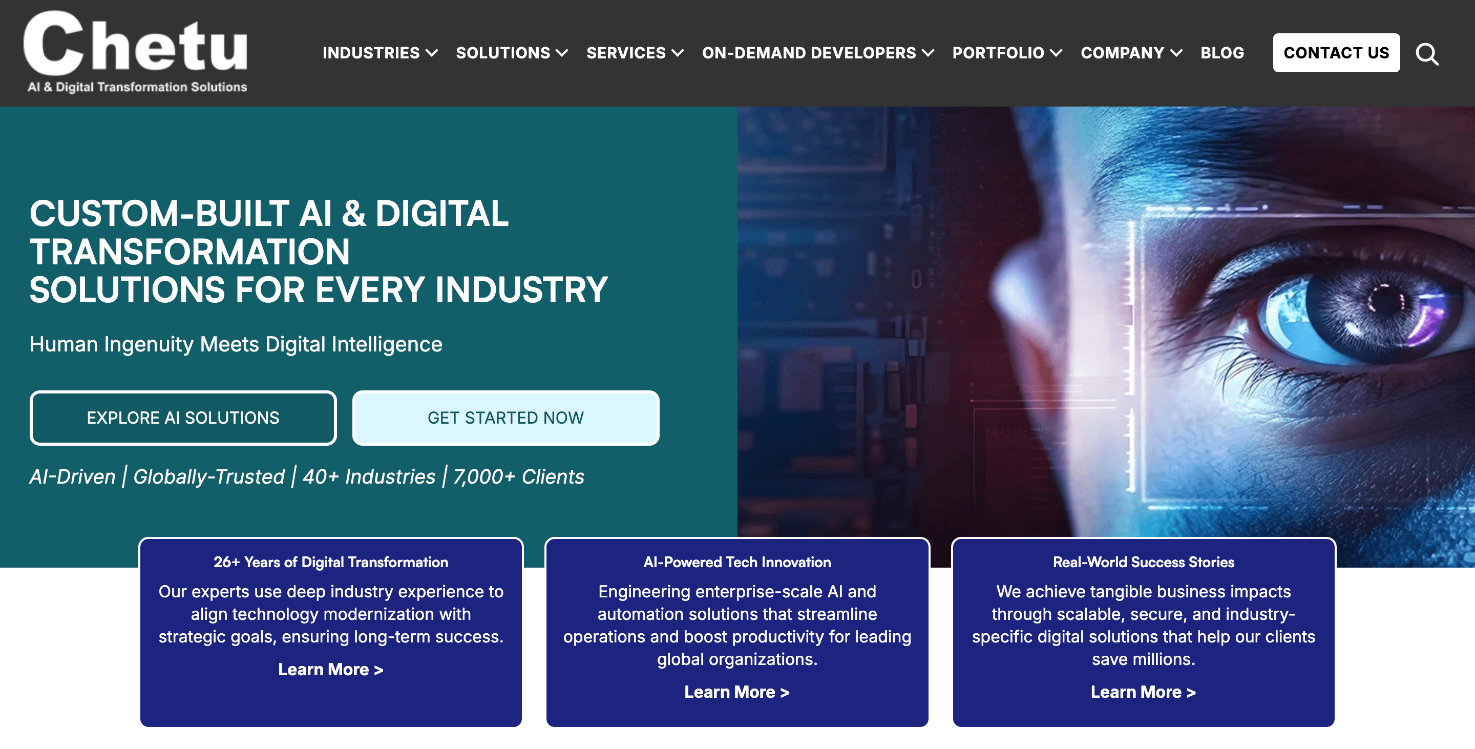Chetu: CUSTOM-BUILT AI & DIGITAL TRANSFORMATION SOLUTIONS
