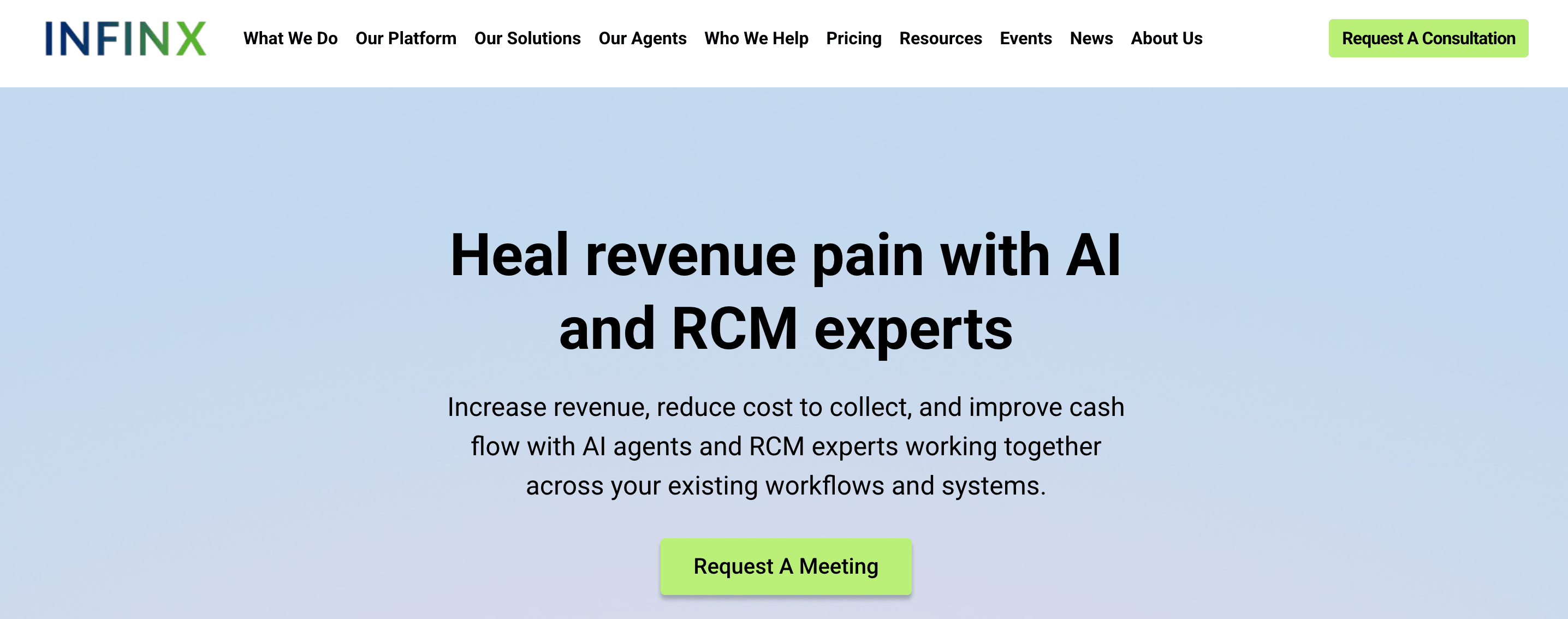 Infinx: AI RCM companies